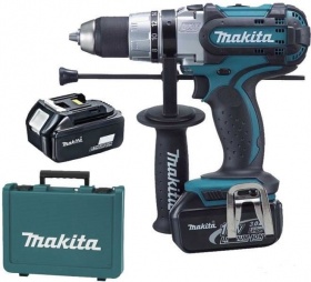 Аккумуляторная ударная дрель Makita DHP454RFE