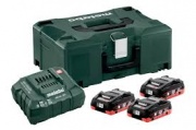 Metabo Basic-Set 18В 3xLiHD 4.0 Ач+ASC30+Metaloc